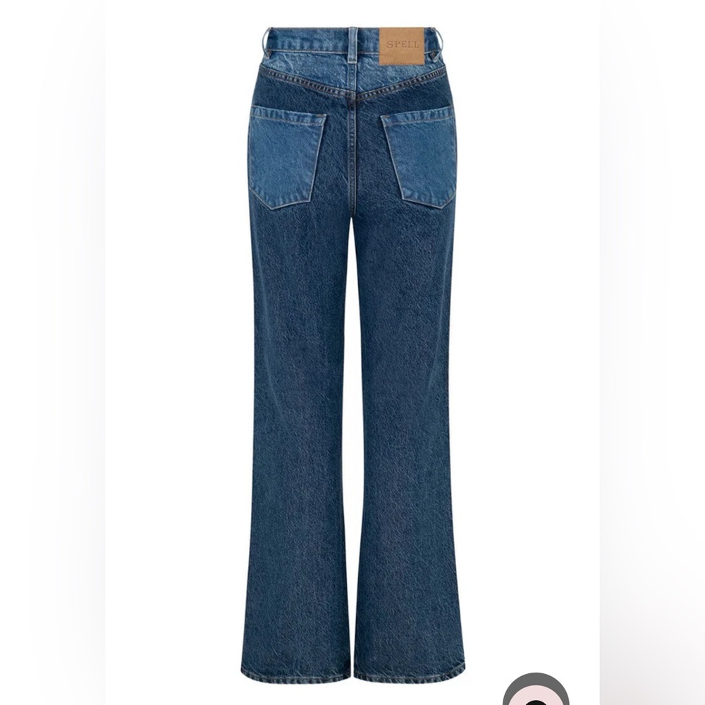 NWT Spell Daisy Patchwork Denim Jeans Large
